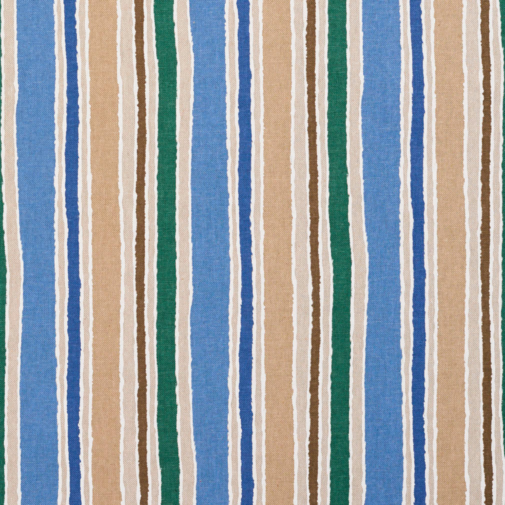 Watercolor Stripe fabric in blue color - pattern number 10840-01 - by Charlotte in the Botanical Prints collection