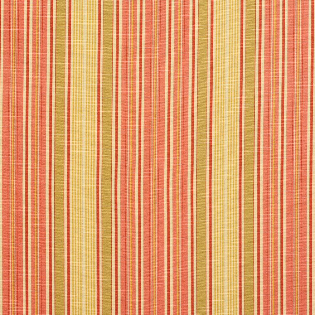 Cotton Candy Stripe fabric in coral and peach color - pattern number 10900-02 - by Charlotte in the Botanical Prints collection