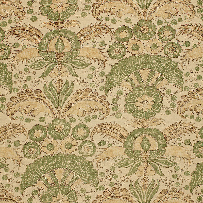 Calicut fabric in mineral color - pattern number 1283001 - by Schumacher in the Malabar Hill collection