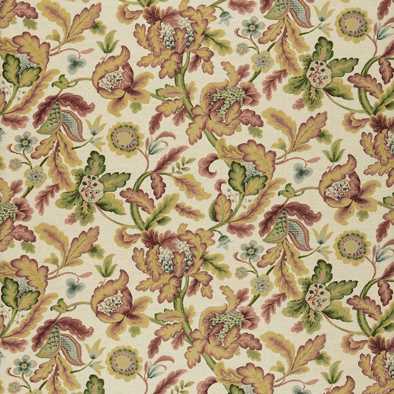 Shelton Tree fabric in spice color - pattern number 1305000 - by Schumacher in the Classic Prints collection