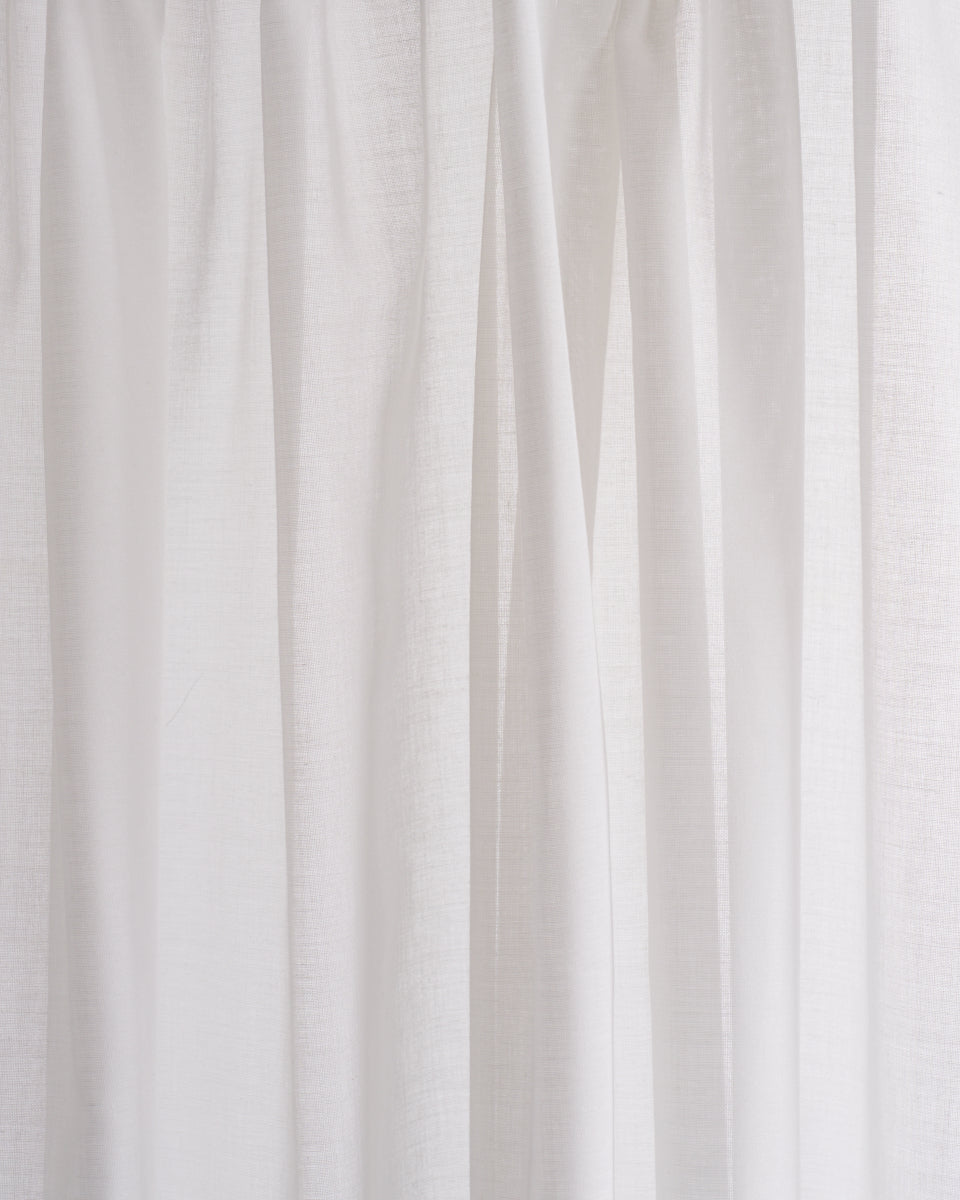 Lyra Sheer fabric in ivory color - pattern number 16601 - by Schumacher in the Radiance Sheers collection