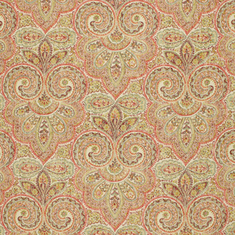 Kashan Paisley fabric in gemstone color - pattern number 173450 - by Schumacher in the Classic Prints collection