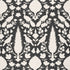 Chenonceau fabric in charcoal color - pattern number 173563 - by Schumacher in the Exuberant Prints collection
