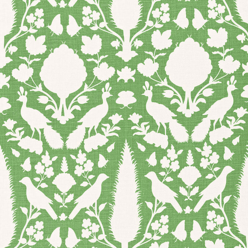 Chenonceau fabric in aloe color - pattern number 173566 - by Schumacher in the Print Happy collection