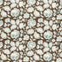 Deco Flower fabric in cocoa color - pattern number 173703 - by Schumacher in the Exuberant Prints collection
