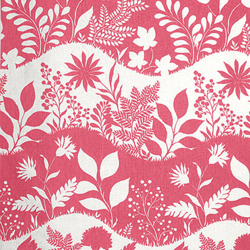 Good Day Sunshine fabric in flamingo color - pattern number 173971 - by Schumacher in the Exuberant Prints collection
