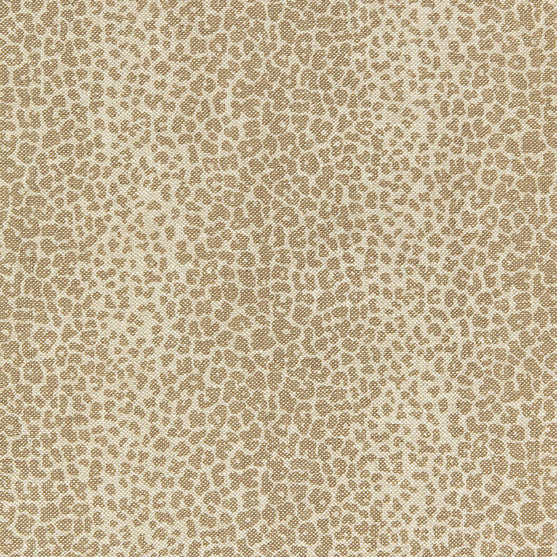 Leopard Linen Print fabric in sesame color - pattern number 174842 - by Schumacher in the Chroma collection