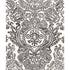 Tremezzo Damask fabric in graphite color - pattern number 175091 - by Schumacher in the Classic Prints collection