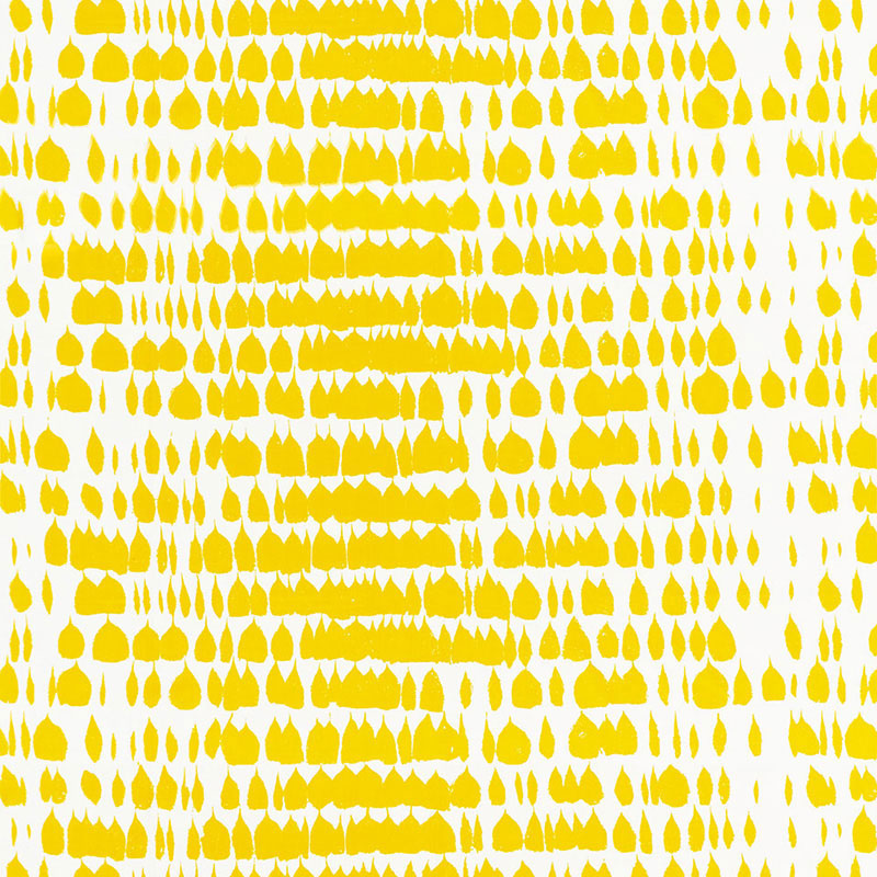 Queen Of Spain fabric in daffodil color - pattern number 175201 - by Schumacher in the Exuberant Prints collection