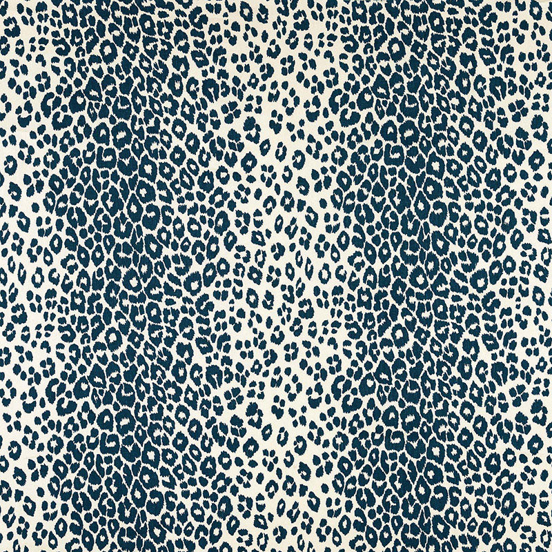 Iconic Leopard fabric in ink color - pattern number 175720 - by Schumacher in the Animal Prints & Wovens collection