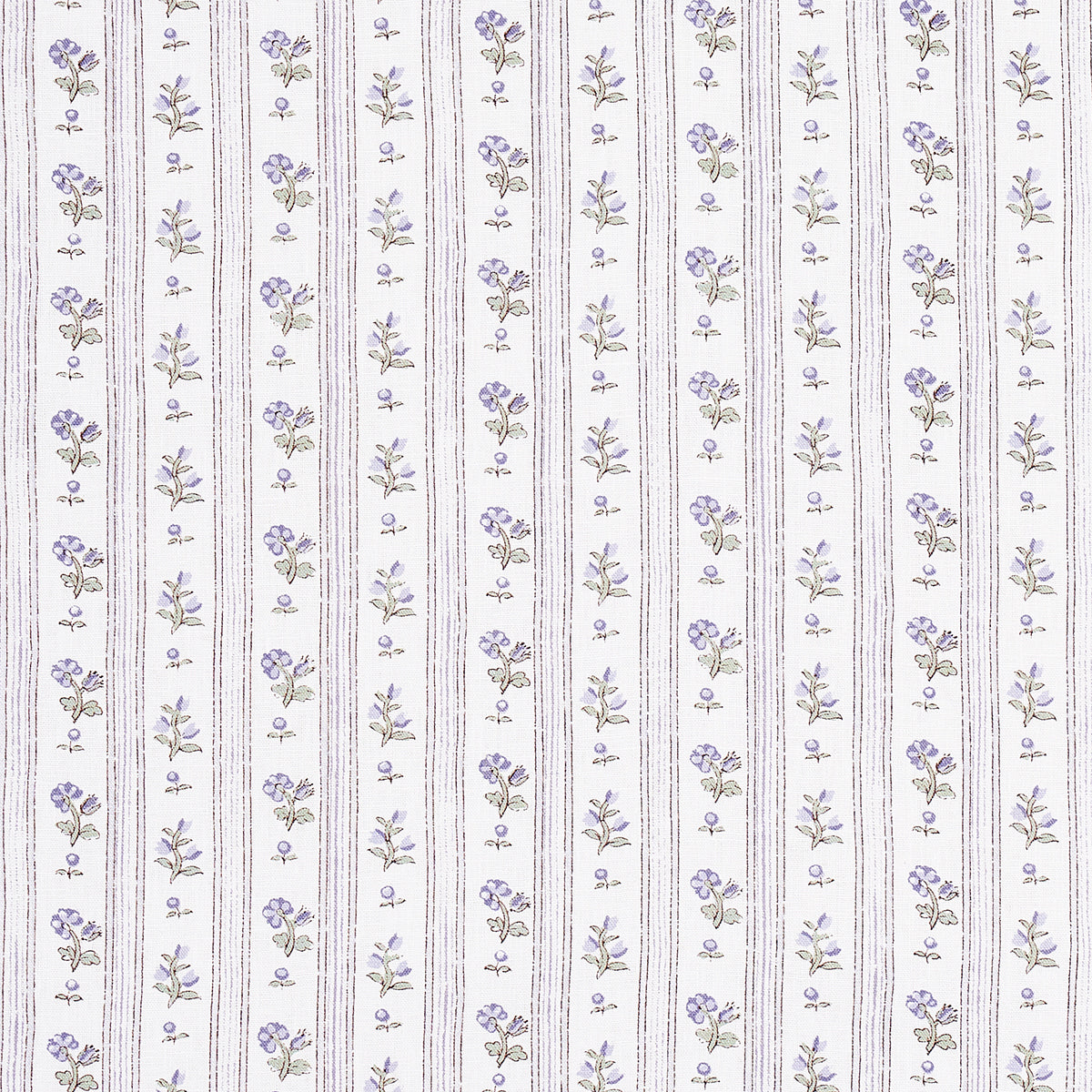 Cabanon Stripe fabric in violet color - pattern number 175964 - by Schumacher in the New Old-Fashioned collection