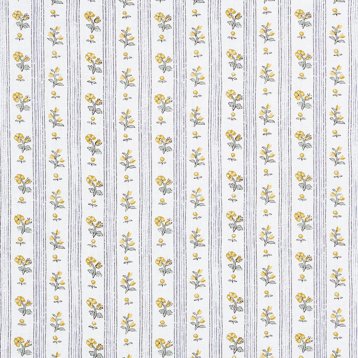 Cabanon Stripe fabric in jaune color - pattern number 175966 - by Schumacher in the New Old-Fashioned collection