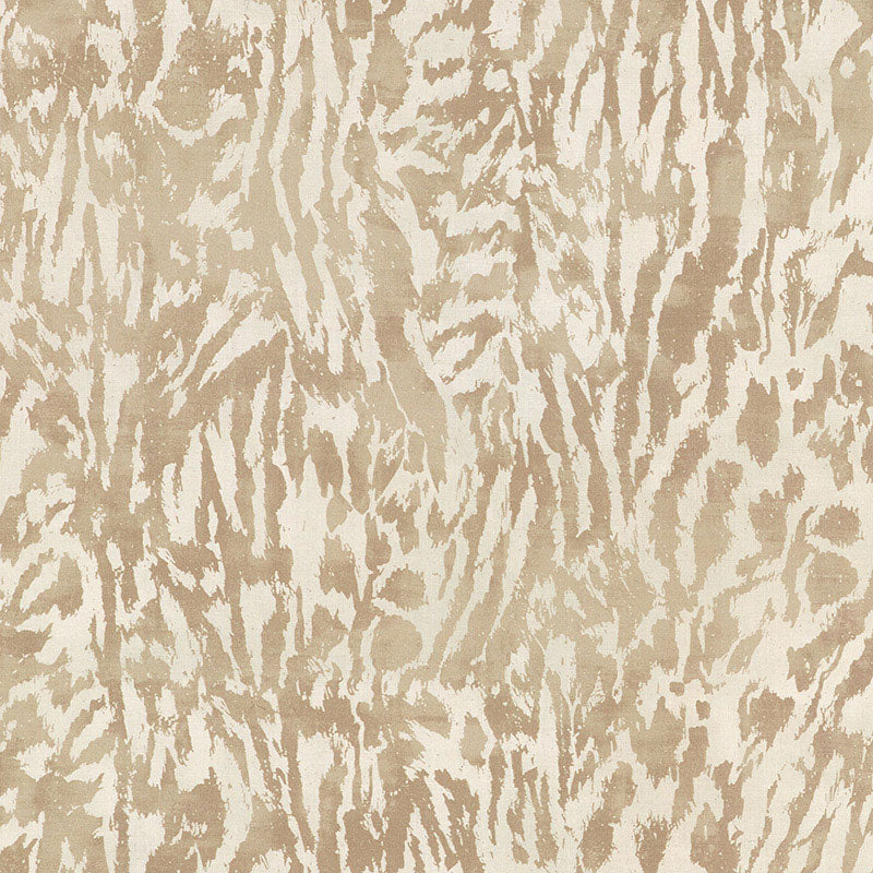 Feline fabric in natural color - pattern number 175991 - by Schumacher in the Celerie Kemble collection