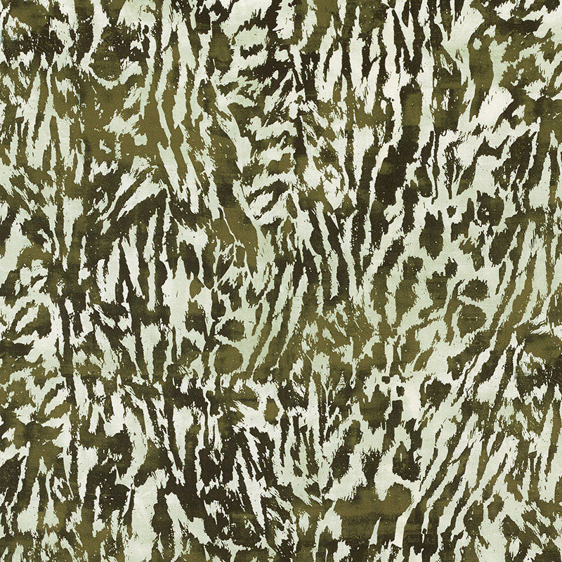 Feline fabric in amazon color - pattern number 175994 - by Schumacher in the Celerie Kemble collection