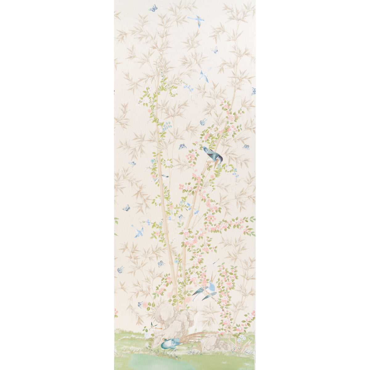 Brighton Pavilion Panel fabric in alabaster color - pattern number 176023 - by Schumacher in the Miles Redd collection