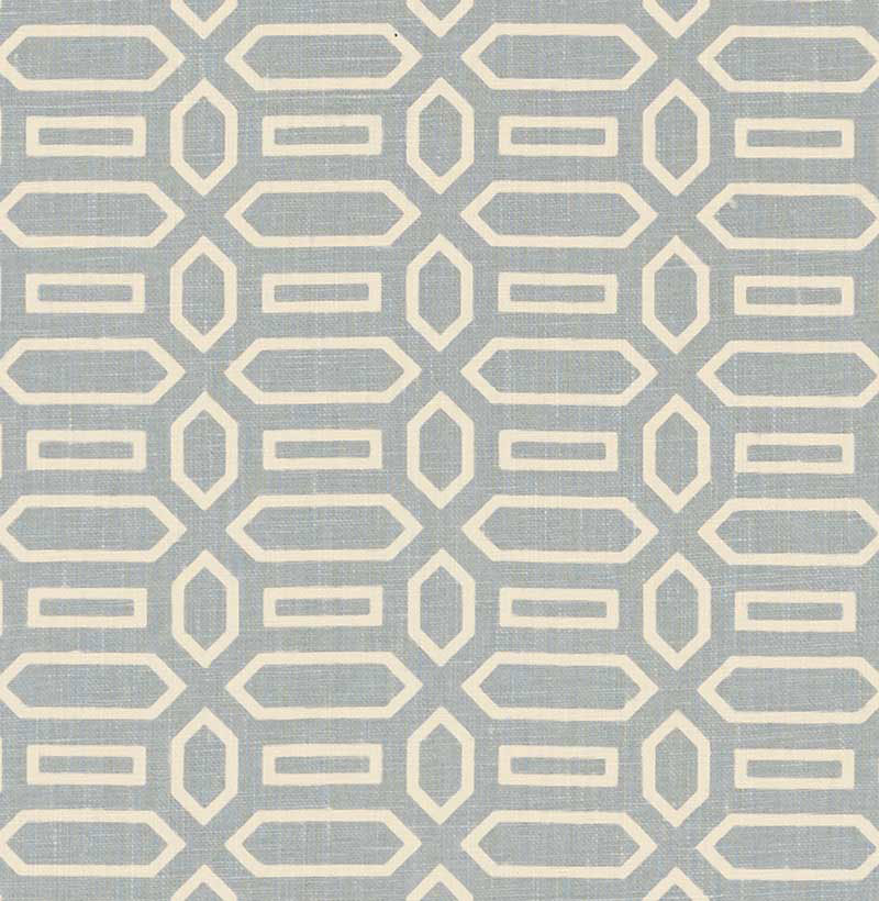 Pavilion fabric in orpington blue color - pattern number 176144 - by Schumacher in the Veere Grenney collection