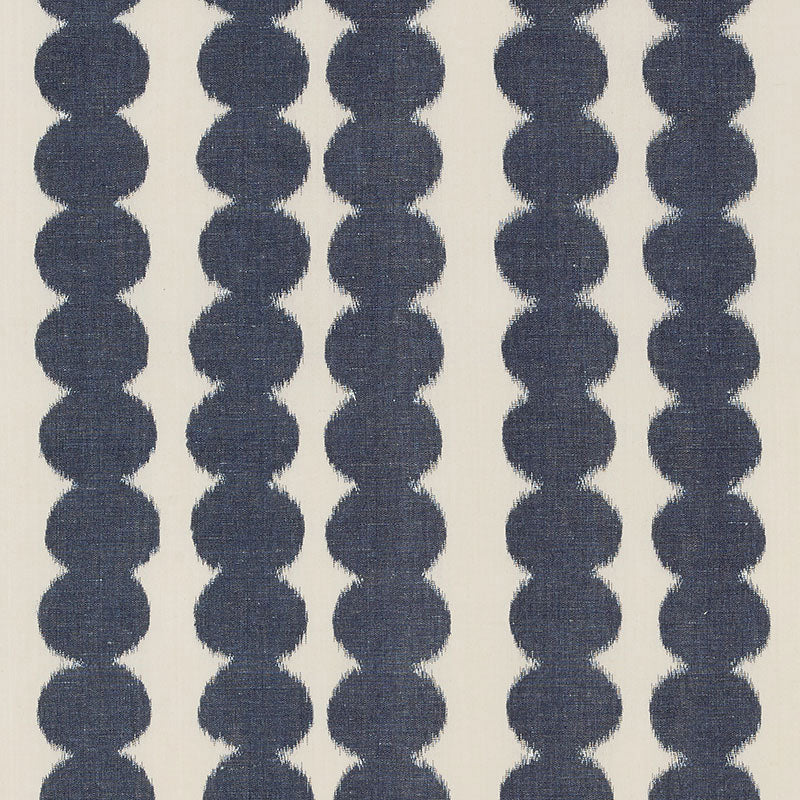 Full Circle fabric in navy color - pattern number 176251 - by Schumacher in the Good Vibrations collection