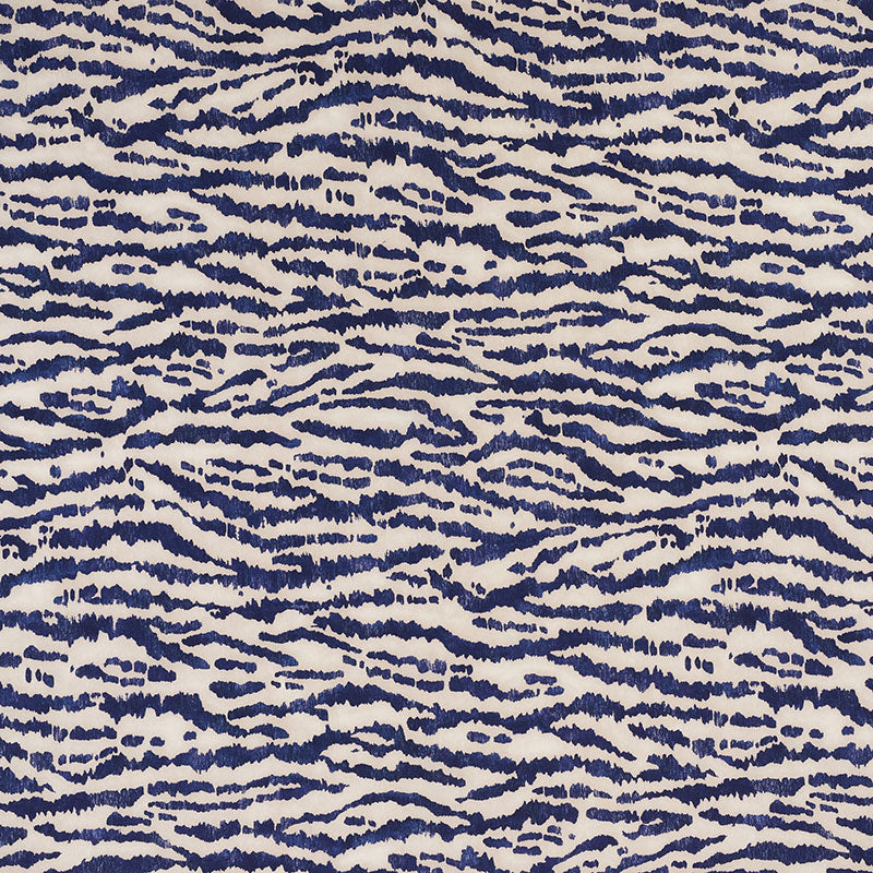 Animaux fabric in navy color - pattern number 176373 - by Schumacher in the Animal Prints & Wovens collection