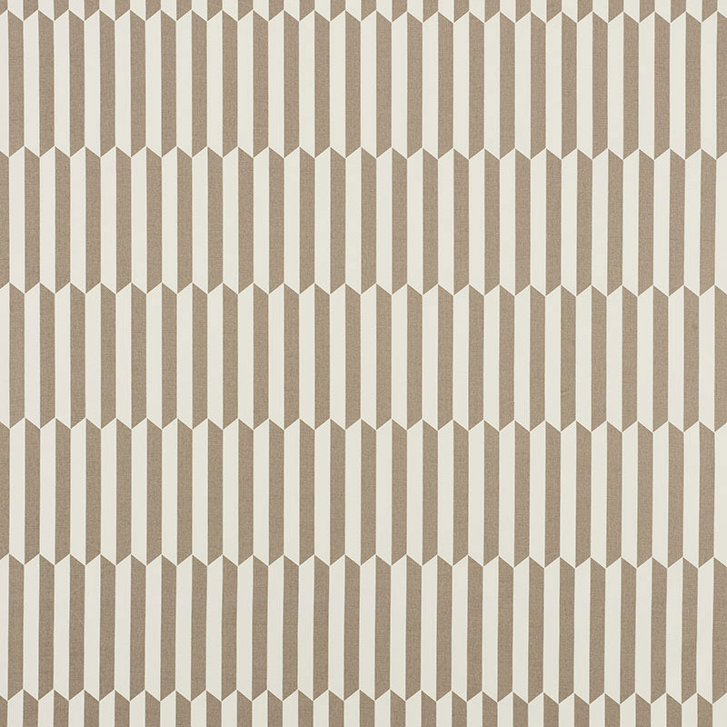 Maxwell fabric in taupe color - pattern number 176400 - by Schumacher in the Clique collection