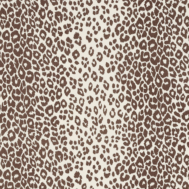 Iconic Leopard fabric in brown color - pattern number 176450 - by Schumacher in the Schumacher Classics collection