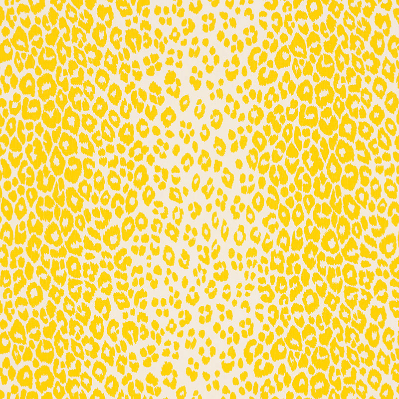 Iconic Leopard fabric in yellow color - pattern number 176451 - by Schumacher in the Schumacher Classics collection