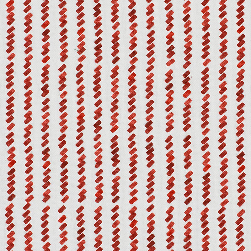 Tic For Tac fabric in red color - pattern number 176540 - by Schumacher in the David Kaihoi collection