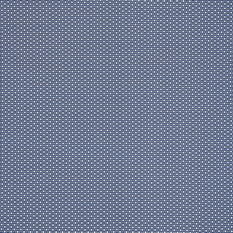 Queen B II Indoor Outdoor fabric in navy color - pattern number 176564 - by Schumacher in the Studio Bon collection