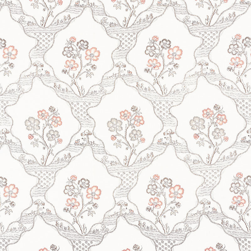 Marella fabric in rose color - pattern number 176851 - by Schumacher in the Country Chic collection