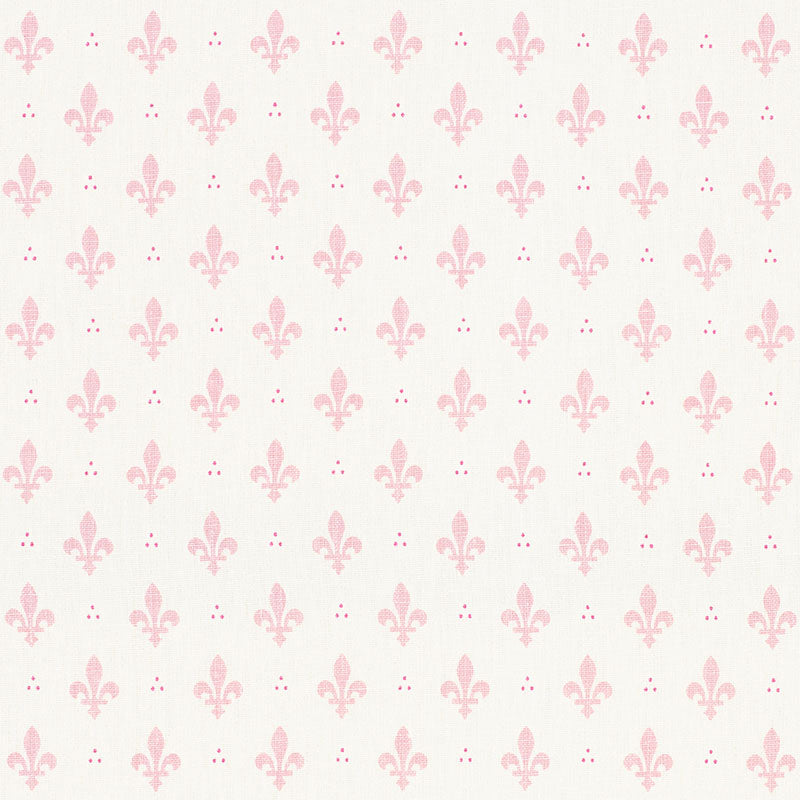 Fleur De Lis fabric in blush color - pattern number 176963 - by Schumacher in the French Revolution collection