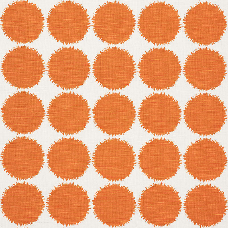 Fuzz fabric in orange color - pattern number 177092 - by Schumacher in the Studio Bon collection
