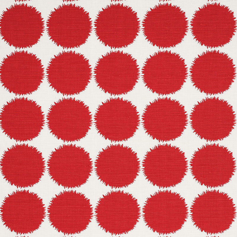 Fuzz fabric in red color - pattern number 177093 - by Schumacher in the Studio Bon collection