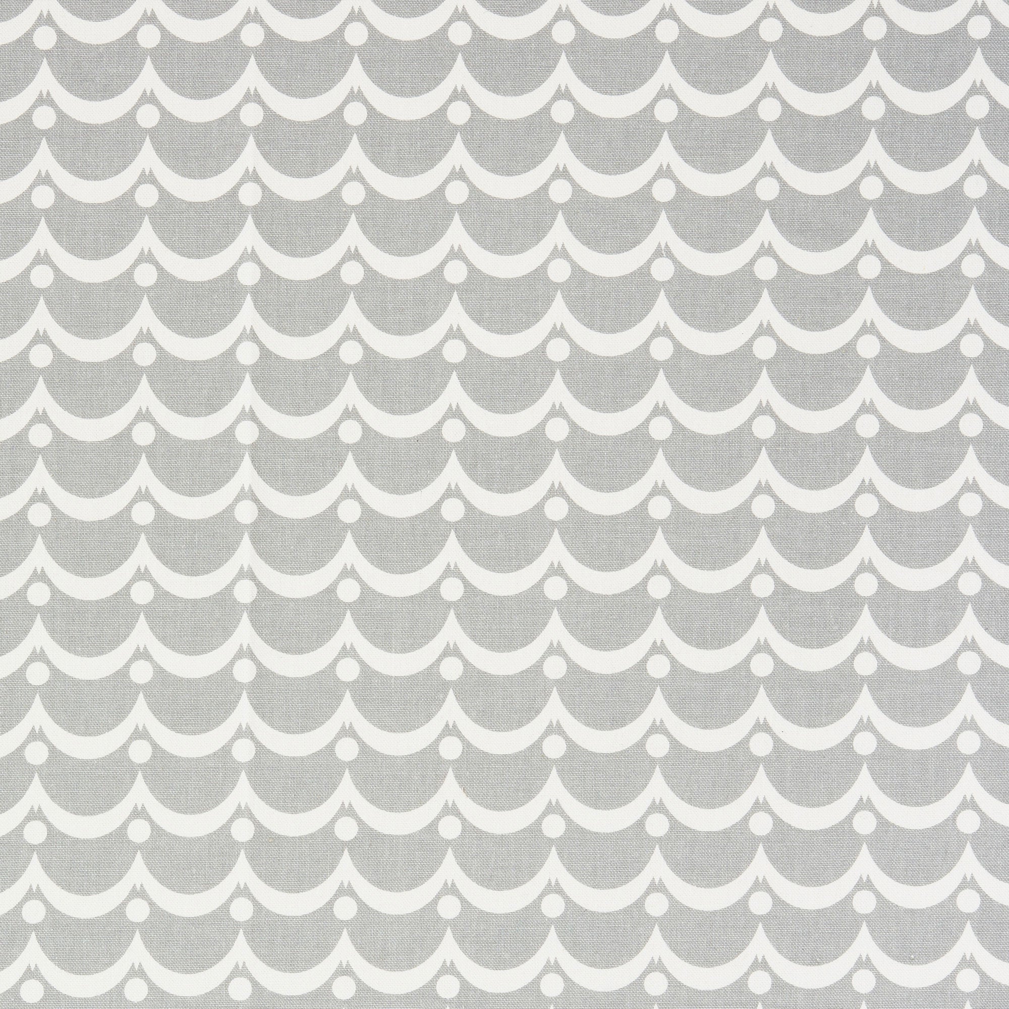 Swag fabric in dove color - pattern number 177141 - by Schumacher in the Studio Bon collection