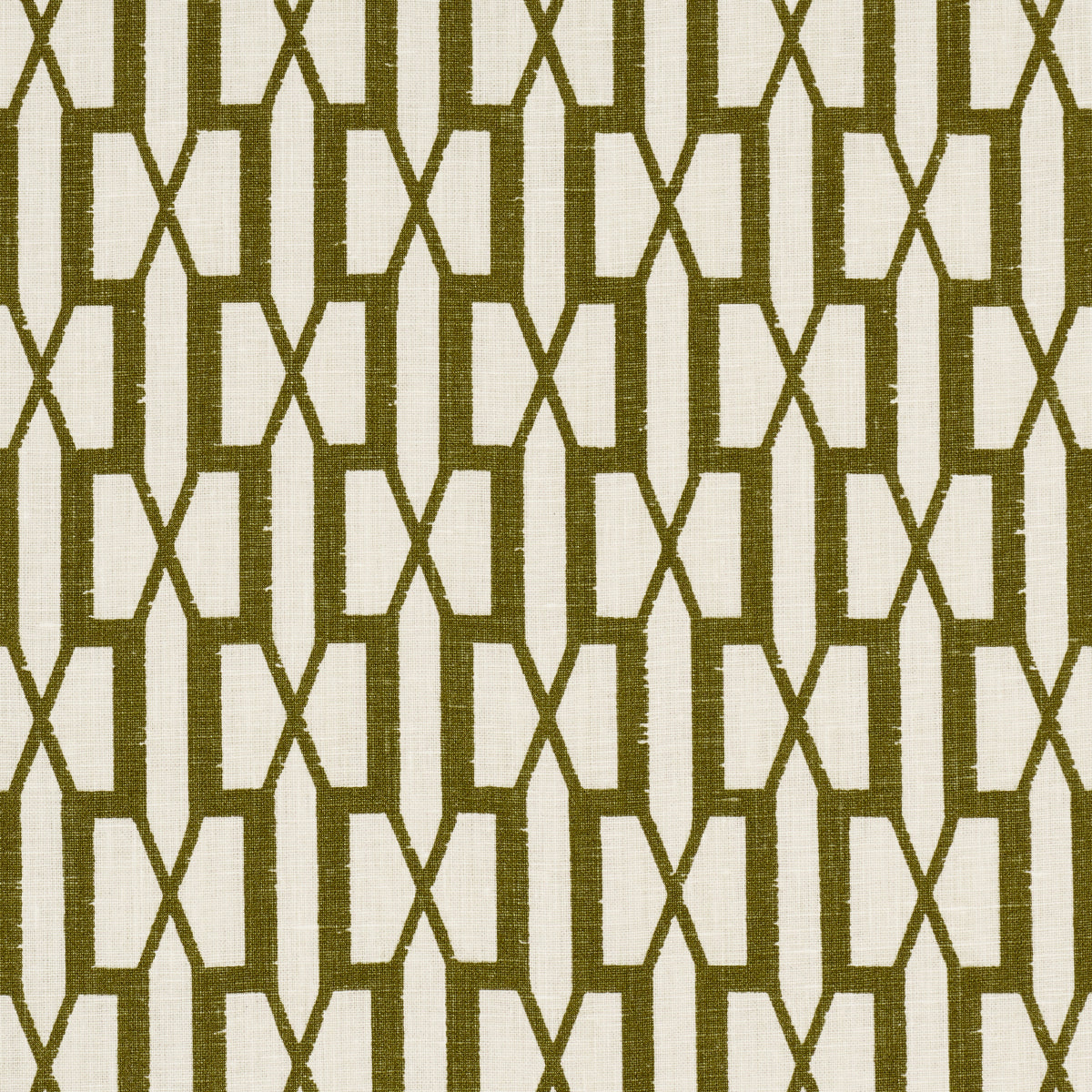 Belvedere fabric in olive color - pattern number 177191 - by Schumacher in the Veere Grenney collection