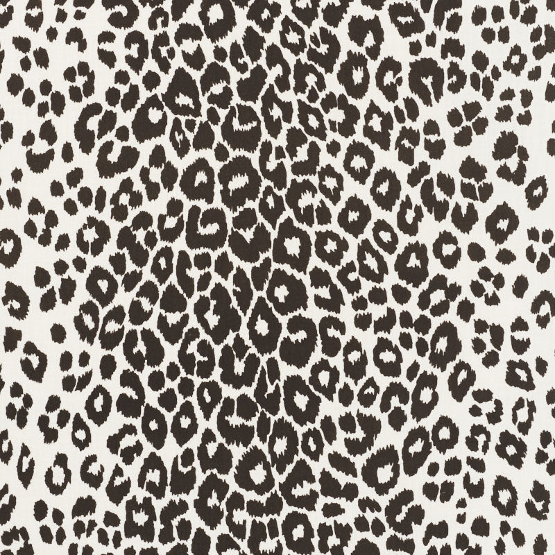 Iconic Leopard Indoor Outdoor fabric in graphite color - pattern number 177324 - by Schumacher in the Indoor-Outdoor Prints & Wovens collection