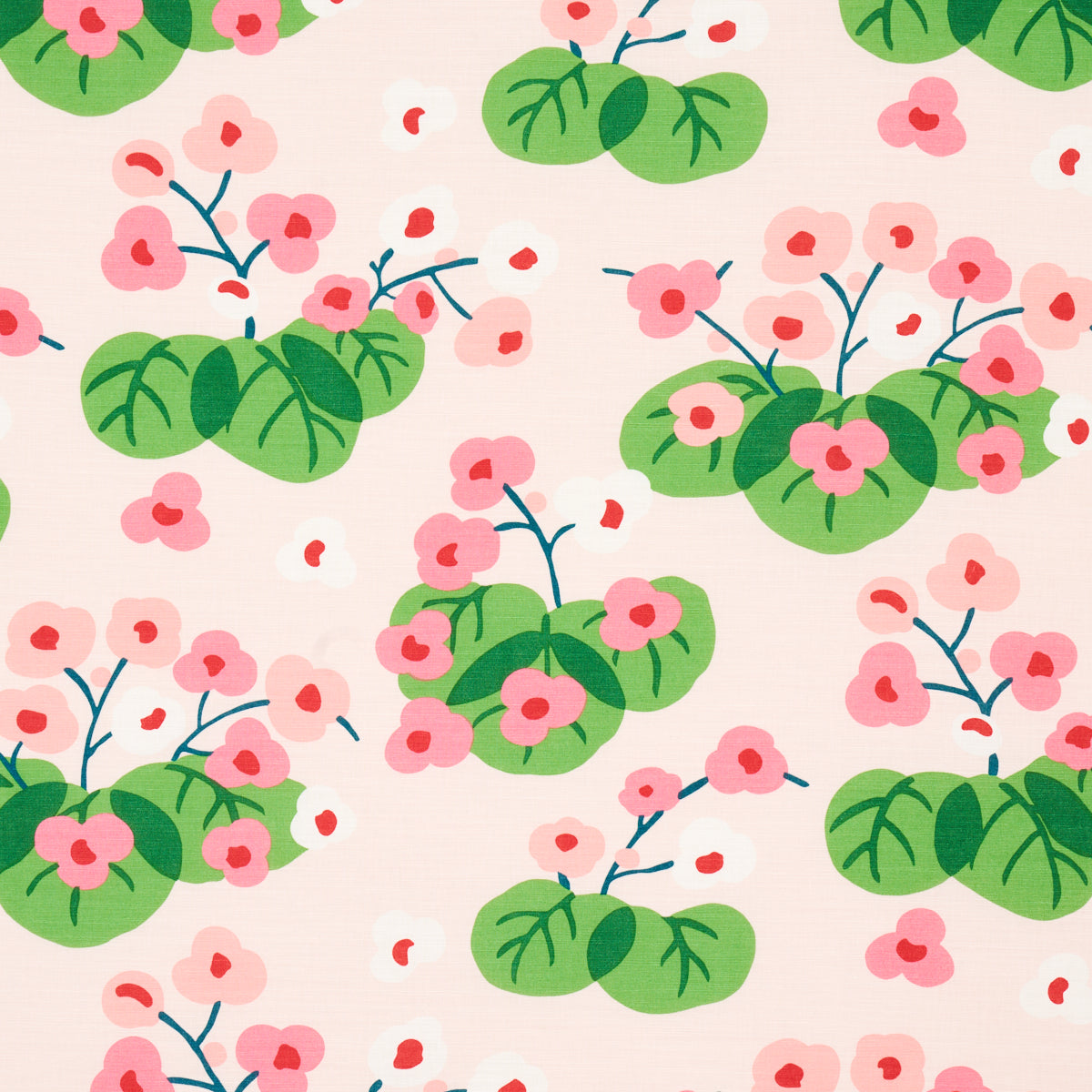 Saku fabric in pink color - pattern number 177480 - by Schumacher in the Print Happy collection