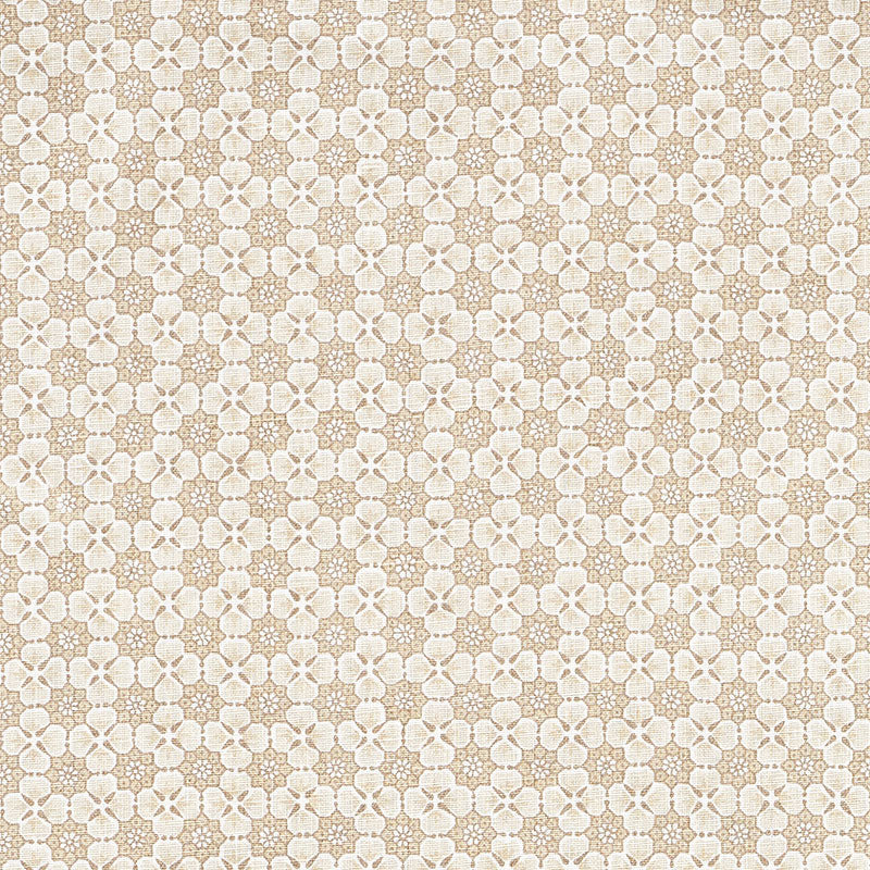 Palisades Floret fabric in neutral color - pattern number 177603 - by Schumacher in the Mark D. Sikes collection