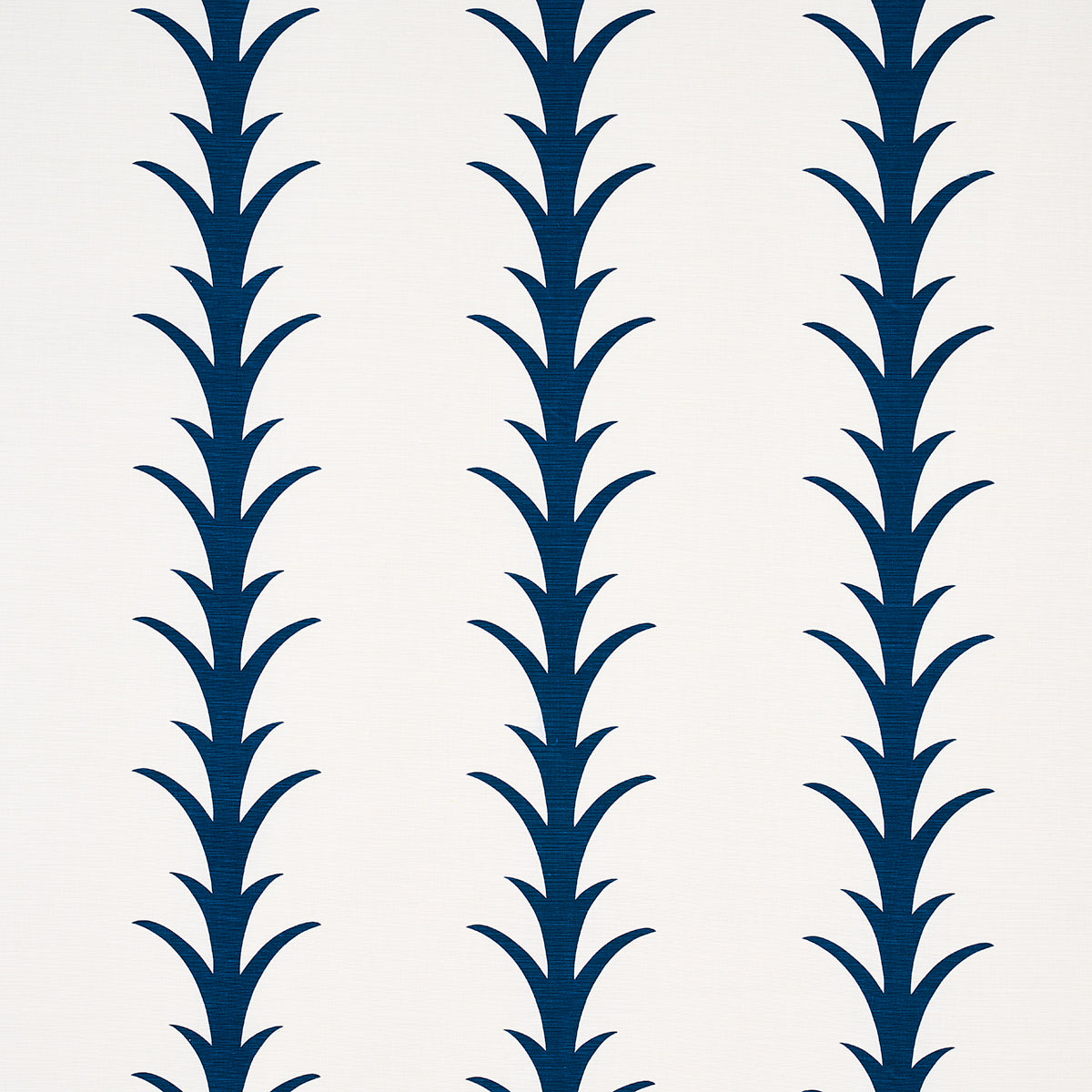 Acanthus Stripe fabric in navy color - pattern number 177635 - by Schumacher in the Moon River collection