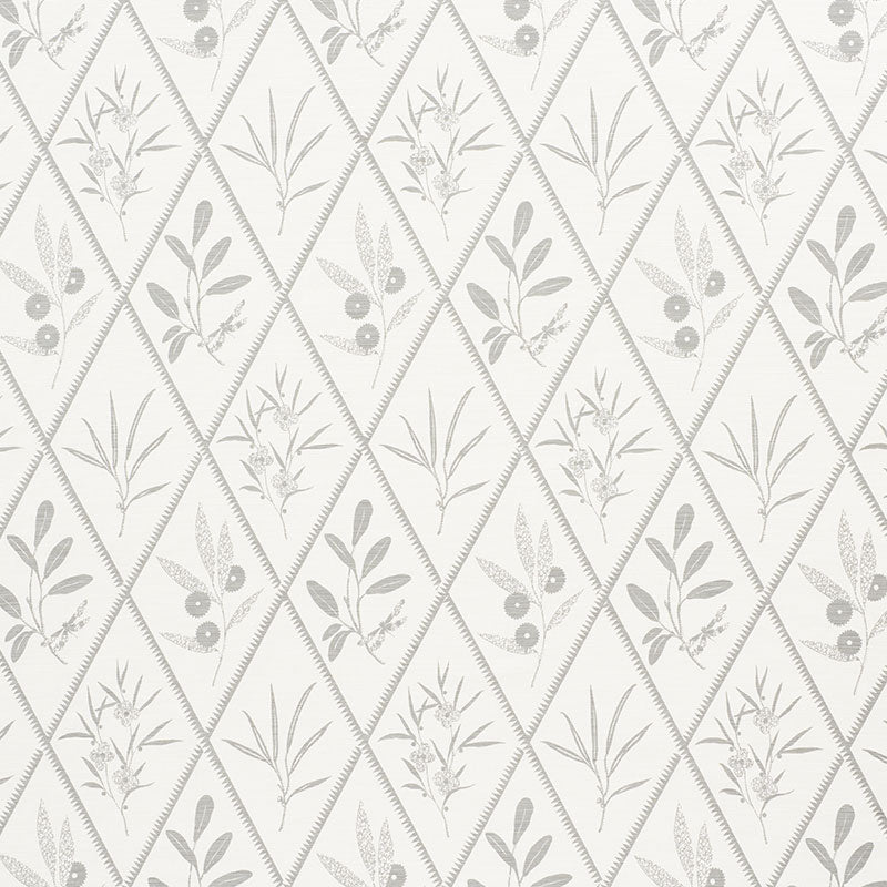 Endimione fabric in grey color - pattern number 177642 - by Schumacher in the Charlap Hyman & Herrero collection