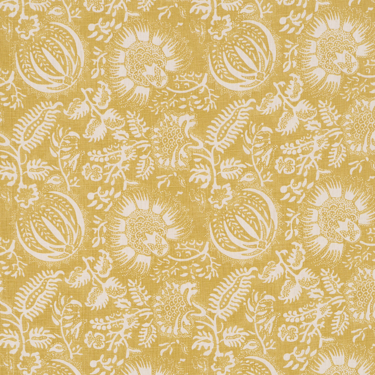 Pomegranate Print fabric in citron color - pattern number 177694 - by Schumacher in the A Love Affair collection