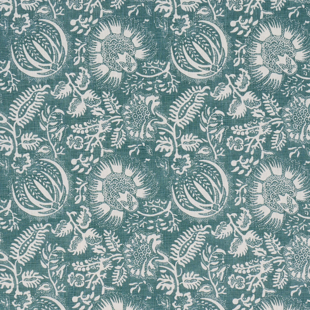 Pomegranate Print fabric in peacock color - pattern number 177696 - by Schumacher in the A Love Affair collection