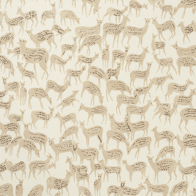 Fauna fabric in natural color - pattern number 177721 - by Schumacher in the Essentials: Small-Scale Prints collection