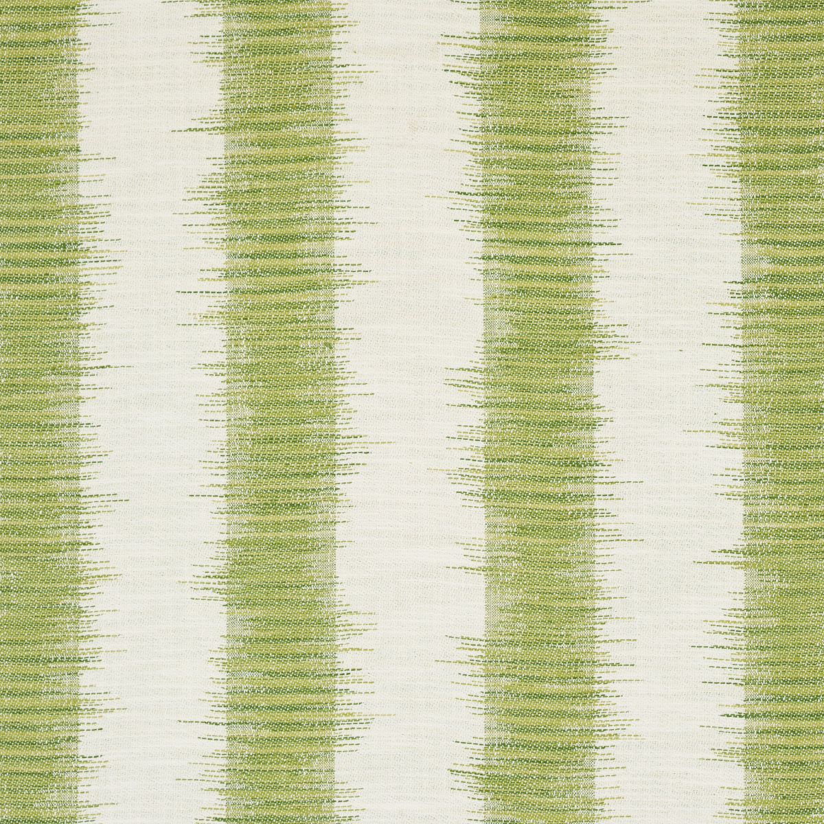 Attleboro Ikat fabric in green color - pattern number 177814 - by Schumacher in the Stripes Revisits collection