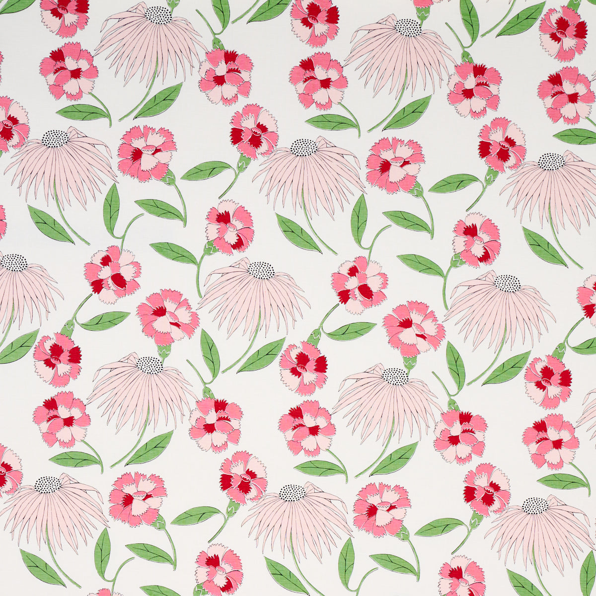 Bouquet Toss fabric in pepper berry color - pattern number 177853 - by Schumacher in the Full Bloom collection