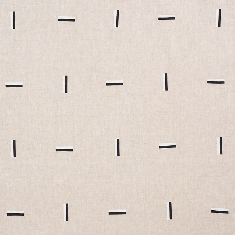 Icehouse fabric in black and white color - pattern number 177911 - by Schumacher in the Caroline Z Hurley collection