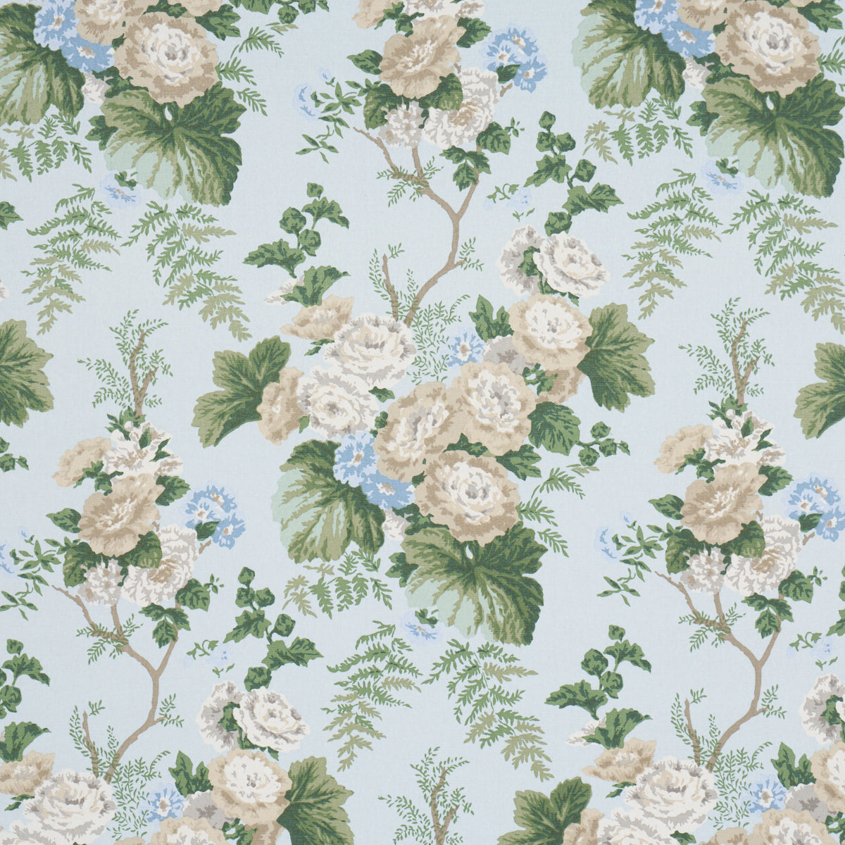 Wycombe Park fabric in Sky color - pattern number 178113 - by Schumacher in the Schumacher Classics collection