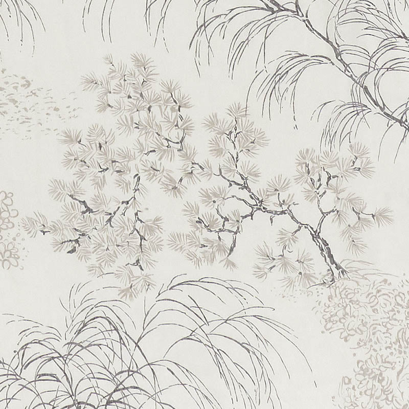 Mori Sheer fabric in neutral color - pattern number 178361 - by Schumacher in the Patterned Sheers & Casements collection
