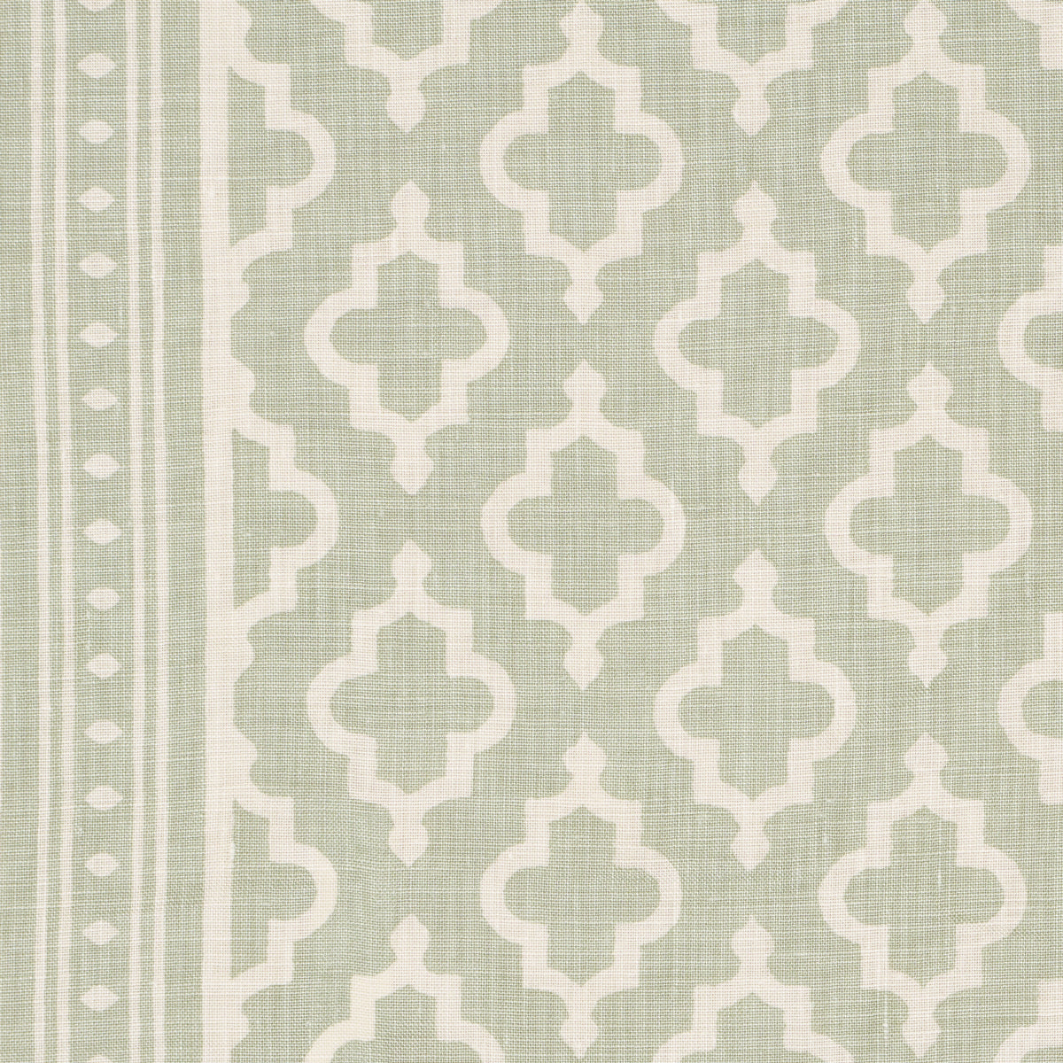 Jake fabric in celadon color - pattern number 178435 - by Schumacher in the Veere Grenney collection
