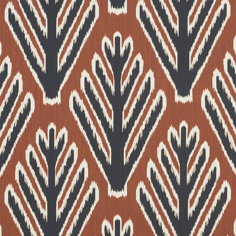 Bodhi Tree fabric in brown and black color - pattern number 178562 - by Schumacher in the Johnson Hartig collection