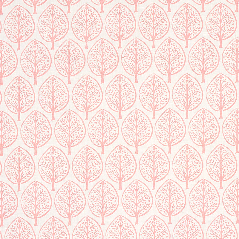 Mini Burchettes fabric in pink color - pattern number 179141 - by Schumacher in the Molly Mahon collection