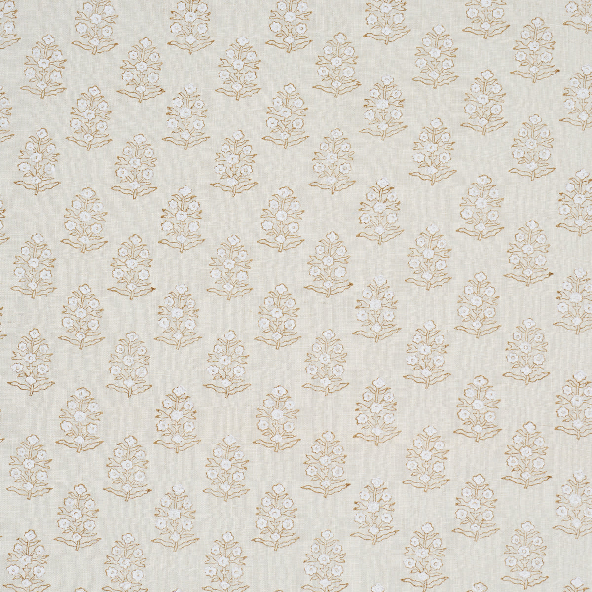 Aditi Hand Blocked Print fabric in sage color - pattern number 179363 - by Schumacher in the A Love Affair collection